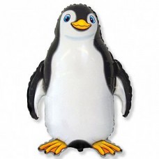 Фольгированный шар Счастливый пингвин (черный)