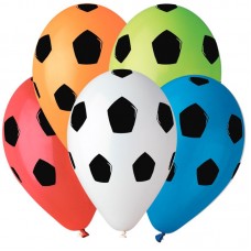 Воздушные шары с рисунком "Футбольный мяч" 