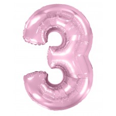 Цифра розовая 3