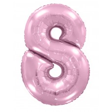 Цифра розовая 8