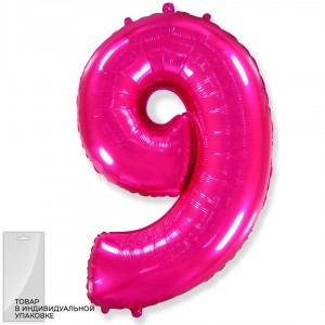 Цифра фуксия 9