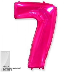 Цифра фуксия 7