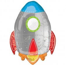 Фольгированный шар "Ракета" размер 73/53 см