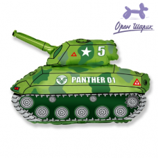 Фольгированный шар Танк (зелёный) / Tank (32"/80 см)