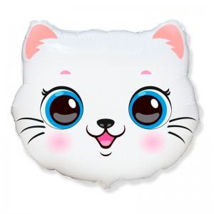 Кошечка голова, фольгированный шар