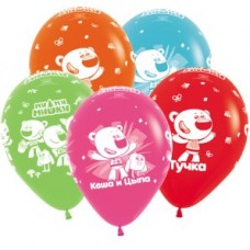 Воздушные шары с рисунком "Ми-Ми-Мишки", Ассорти Пастель