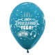 Воздушные шары с рисунком  С днем рождения Динозаврики, Ассорти Пастель, 5 ст., Латексный шар