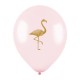 Воздушные шары с рисунком "Фламинго", Ассорти Пастель-Кристал, 2 ст.