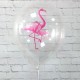 Воздушные шары с рисунком "Фламинго", Ассорти Пастель-Кристал, 2 ст.
