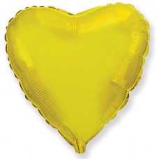 Фольгированный шар Сердце(сердца) Золото. Размер 18/48 см