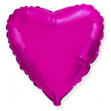 Фольгированный шар Сердце(сердца) Лиловый / Heart Purple Flex Metal 18/48 см