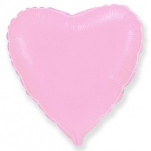 Фольгированный шар "Сердце(сердца) Розовый / Pink Hearts" 18/48 см. 