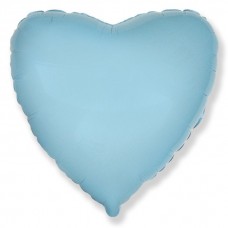 Фольгированный шар "Сердце Светло-голубой(сердца)" 18/48 см. 
