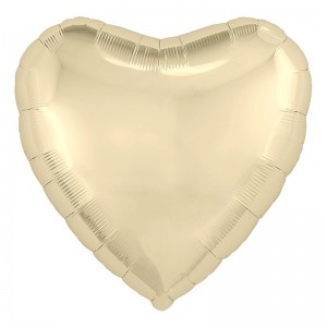 Фольгированный шар "Сердце Шампань" 18/48 см. 