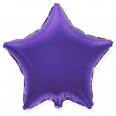 Фольгированный шар "Звезда Фиолетовый / Star Violet". Размер 18/48 см