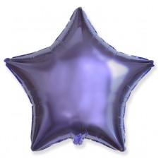 Фольгированный шар "Звезда Сиреневый / Star Lilac". Размер 18/48 см