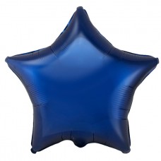 Фольгированный шар "Звезда Тёмно-синий / Navy Blue". Размер 18/48 см