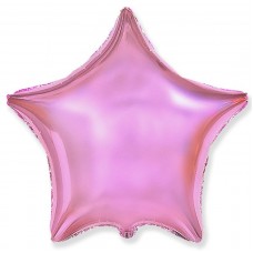Фольгированный шар "Звезда Розовый нежный / Light Pink". Размер 18/48 см