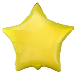 Фольгированный шар "  Звезда Жёлтый / Yellow". Размер 18/48 см