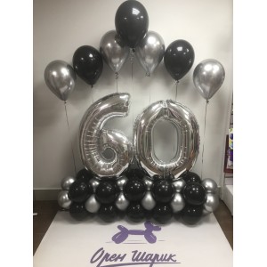 Напольная композиция на юбилей 60 лет