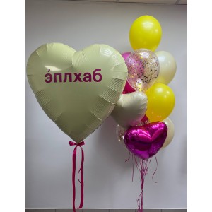 Воздушный сет с большим сердцем